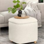 بف مربع عصري قابل للتخزين