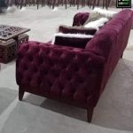 Burgundy sofa
